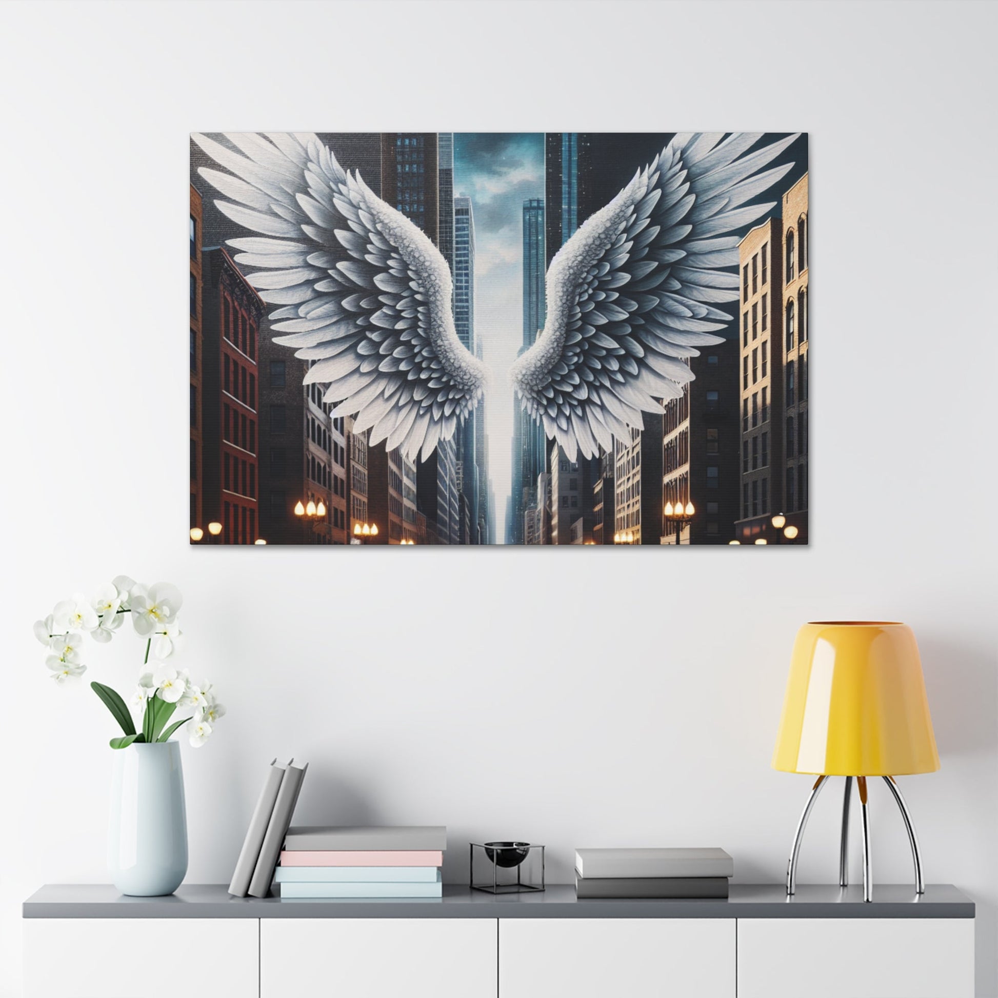 "Wings of Urban Enchantment" - Canvas - Authentic4Us